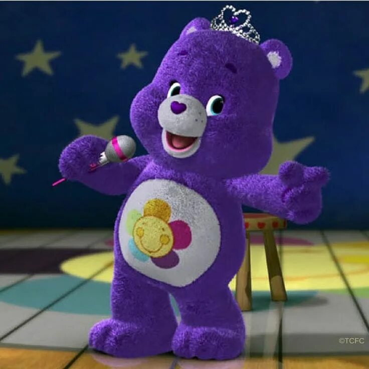 Фиолетовый мишки игру. Care Bears фиолетовый. Заботливые мишки Care Bears фиолетовый мишка. Фиолетовый медведь. Фиолетовый Медвежонок.