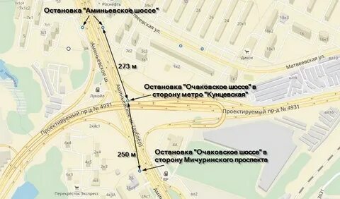 Карта москвы аминьевская