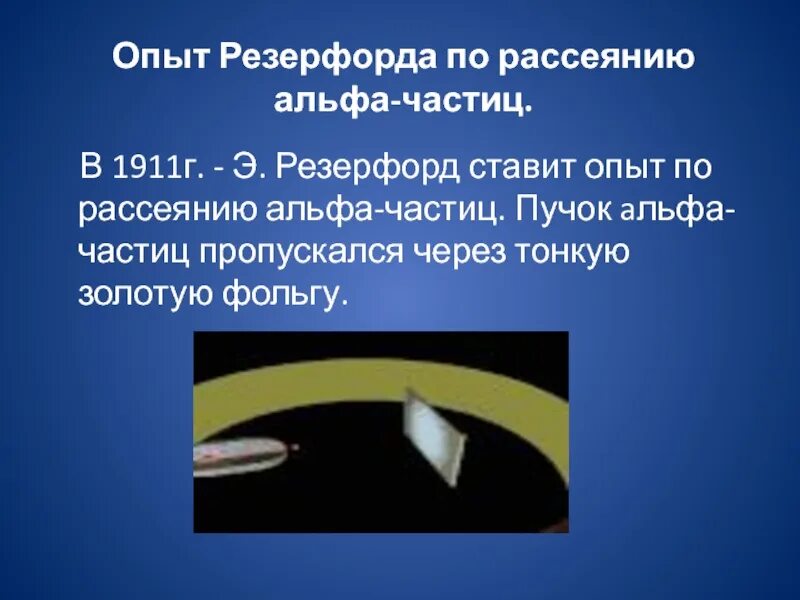 Описание опыта резерфорда. Опыт Резерфорда 1911. Опыт Резерфорда с Альфа частицами. Опыт Резерфорда по рассеиванию Альфа частиц. Цель опыта Резерфорда 1911.