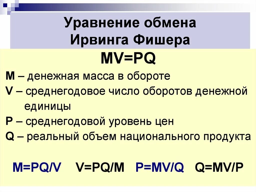 Функции обмена в экономике. Уравнение обмена. Уравнение обмена Ирвинга Фишера. Формула уравнения обмена. Количественное уравнение обмена.