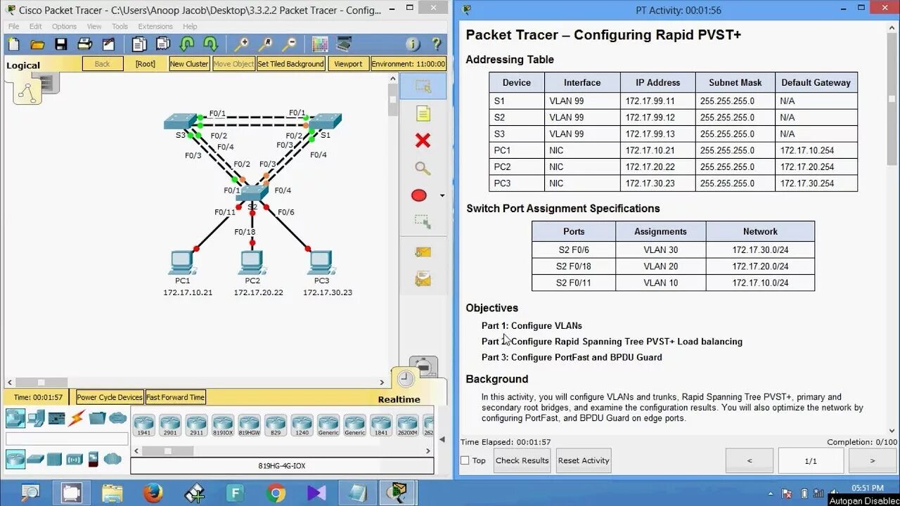 Rapid PVST. 10.1.2.5 Packet Tracer. Cisco Packet Tracer STP И RSTP. Packet Tracer настройка PVST+.