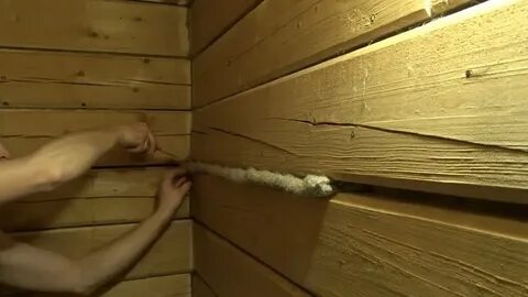 Конопатим баню своими руками