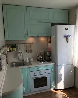Проект кухни в хрущевке с холодильником