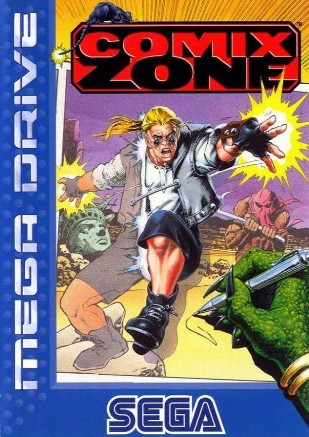 Картридж comix Zone (Sega (16 bit). Comix Zone Sega картридж. Комикс зон сега обложка. Sega Mega Drive comix Zone.