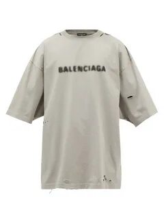 balenciaga oversized printed cotton jersey t shirt - rich174.ru.