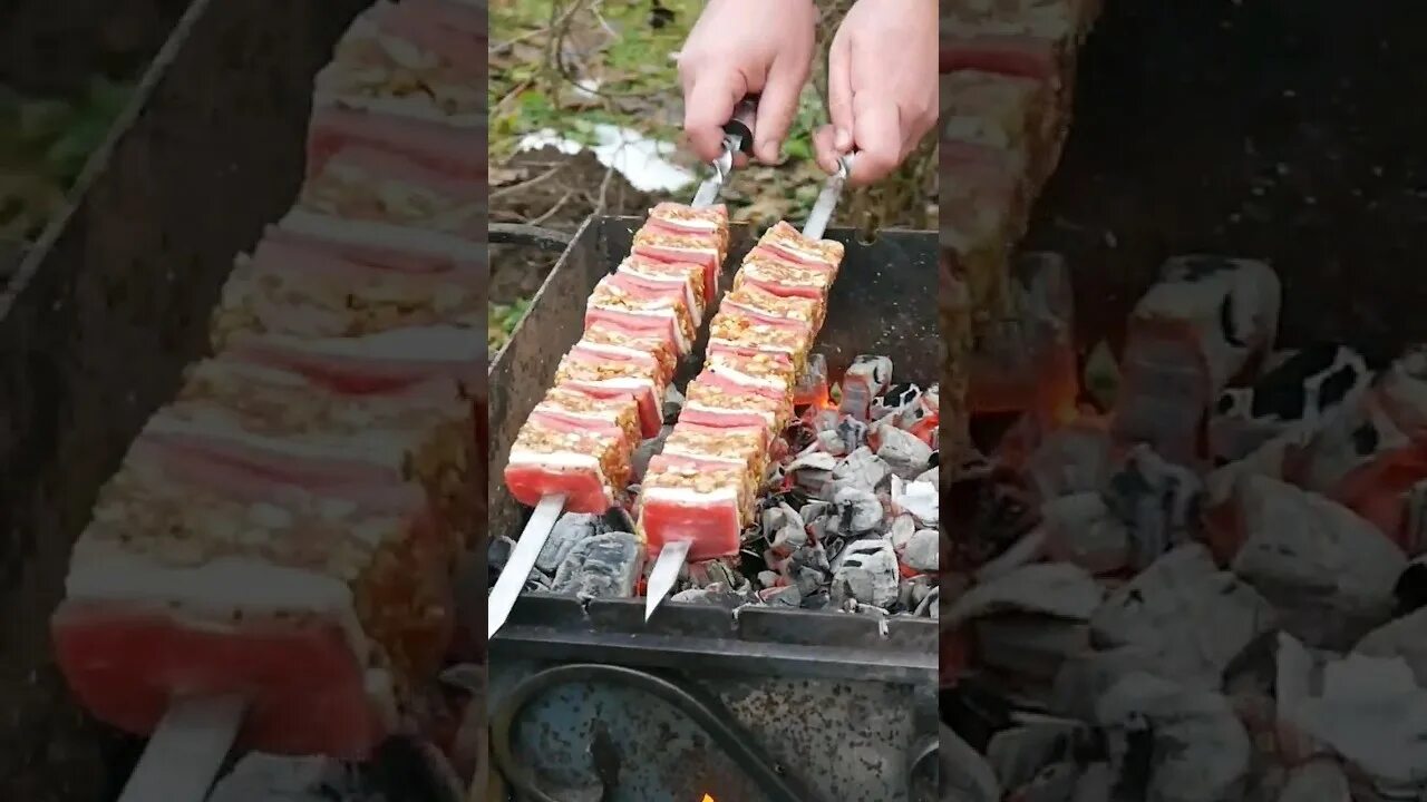 Как делают шашлык видео. Как понять по шашлыку его готовность. шашлычки vs проблемы.