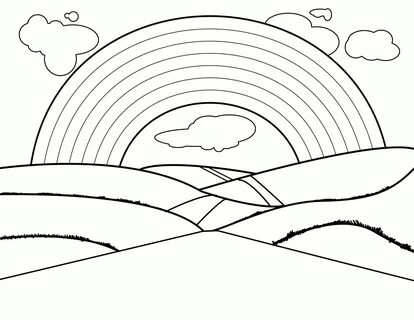 Download or print this amazing coloring page: Rainbow Coloring Pages and Book Un