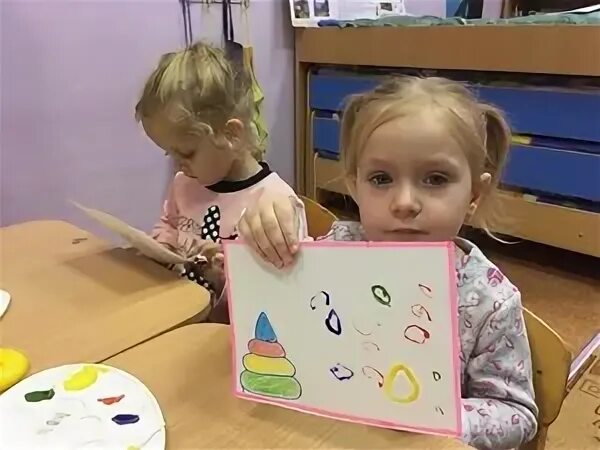 Рисование колечки 2 младшая