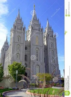 Salt Lake Temple, Salt Lake City, Utah Stock Photo - Image of mormon.