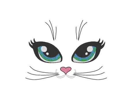 Как нарисовать глазки котенку
