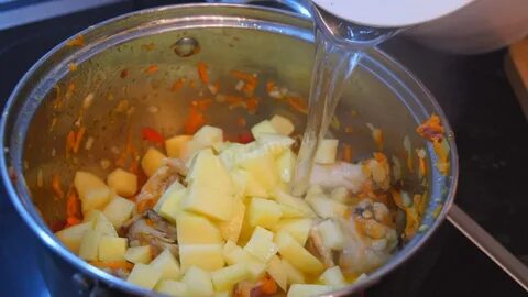 Суп с мясом картошкой перцем