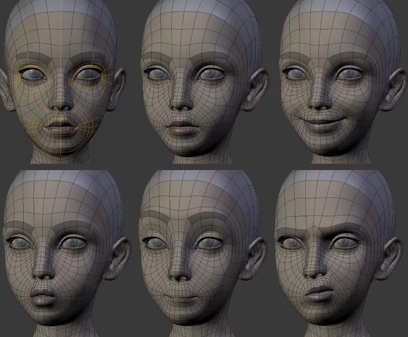 Как сделать 3д модель. Референс 3в. Референс для 3d Max. Моделирование лица. Моделирование головы.