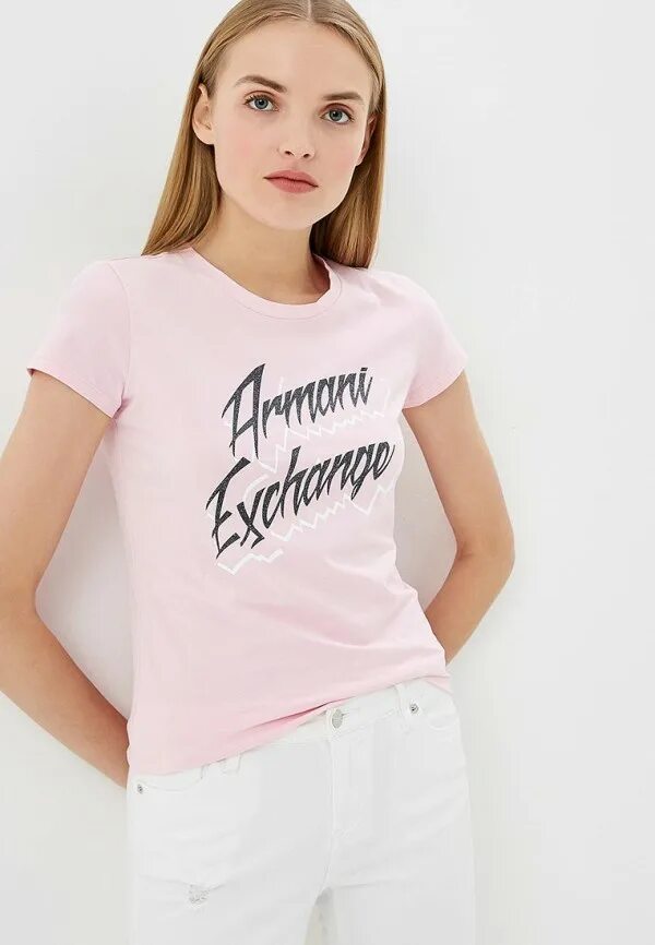 Розовая футболка Армани эксчендж. Футболка Армани женская. Футболка Armani Exchange. Футболка Armani Exchange женская розовая.