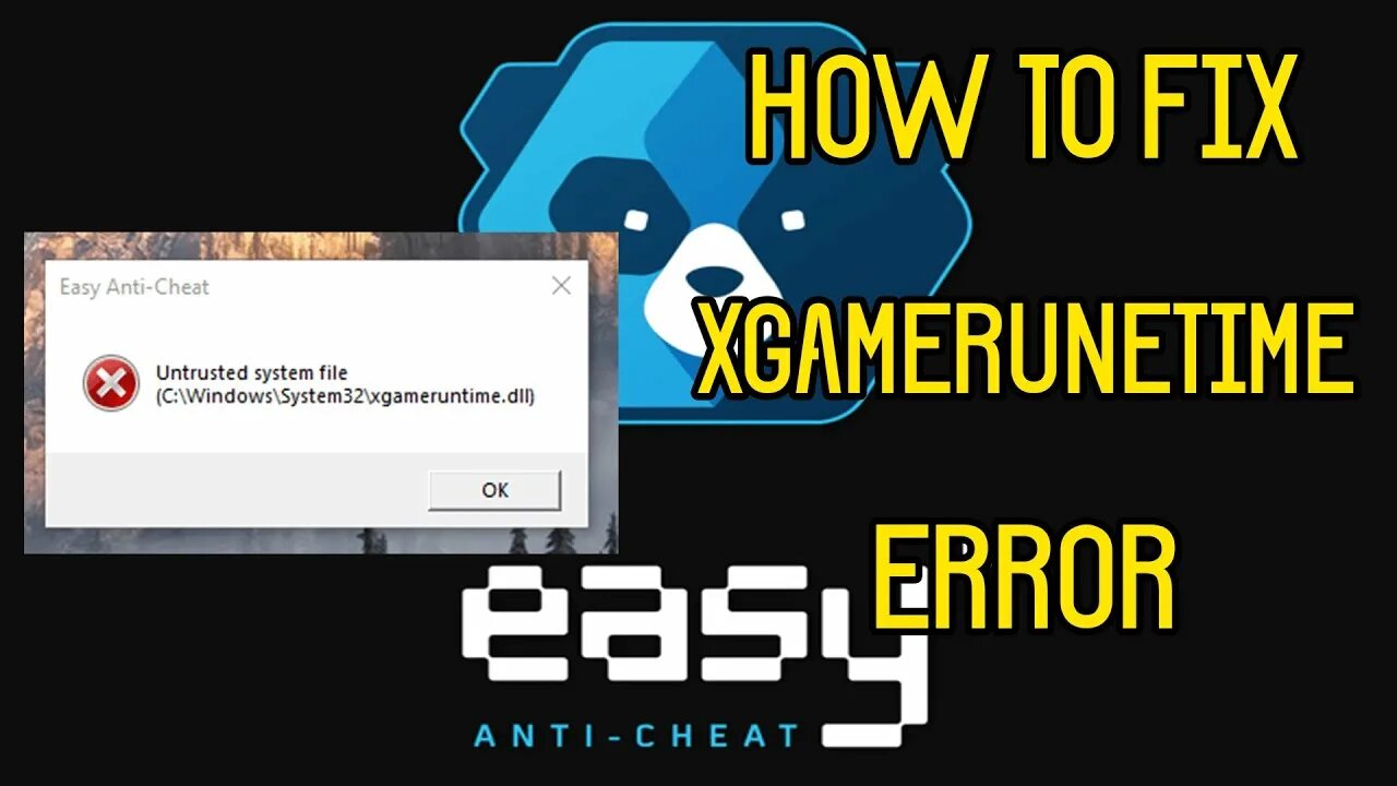 EASYANTICHEAT ошибка. Easy Anti-Cheat ошибка запуска. Error_dll. Easy Fix. Xgameruntime dll error code 126