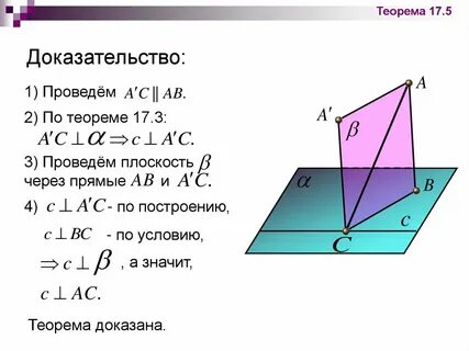 К плоскости проведены две перпендикулярные прямые