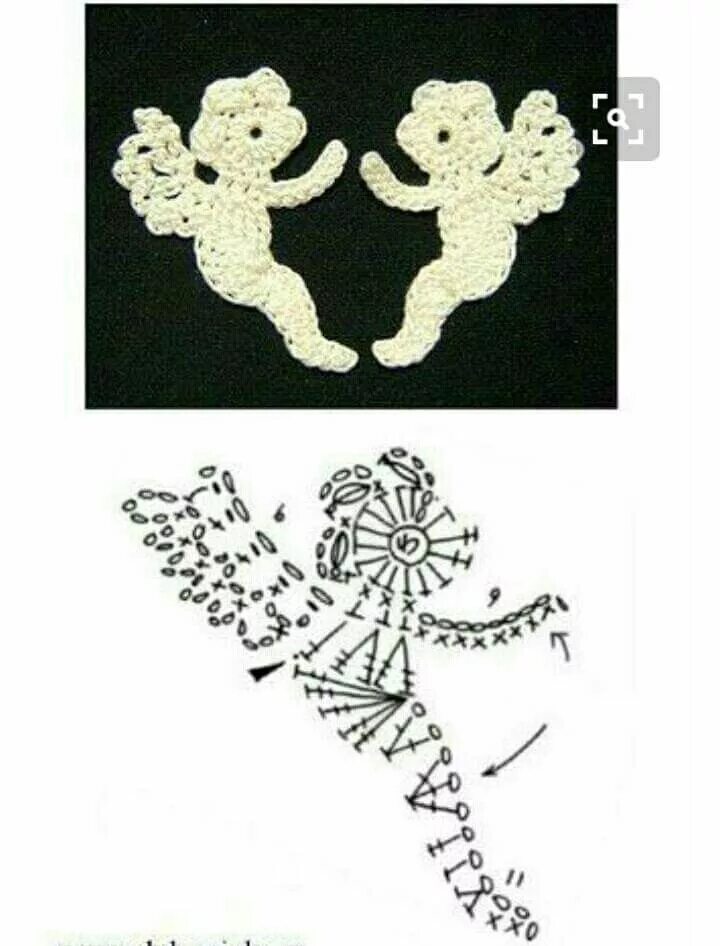 Аппликация связанная крючком схема El baúl de la Nona: Aplicaciones a crochet, II parte Схемы для аппликаций, Вязан