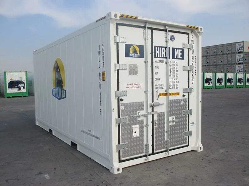 Refrigerated Container Jungle. Refrigeration Unit for Semi-Trailer. Event container