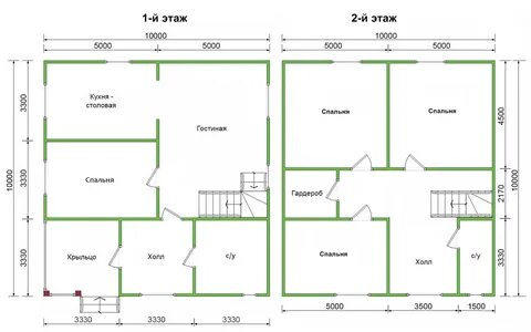 Проекты домов из пеноблоков 10х10 с гаражом, мансардой: одноэтажных, видео-...