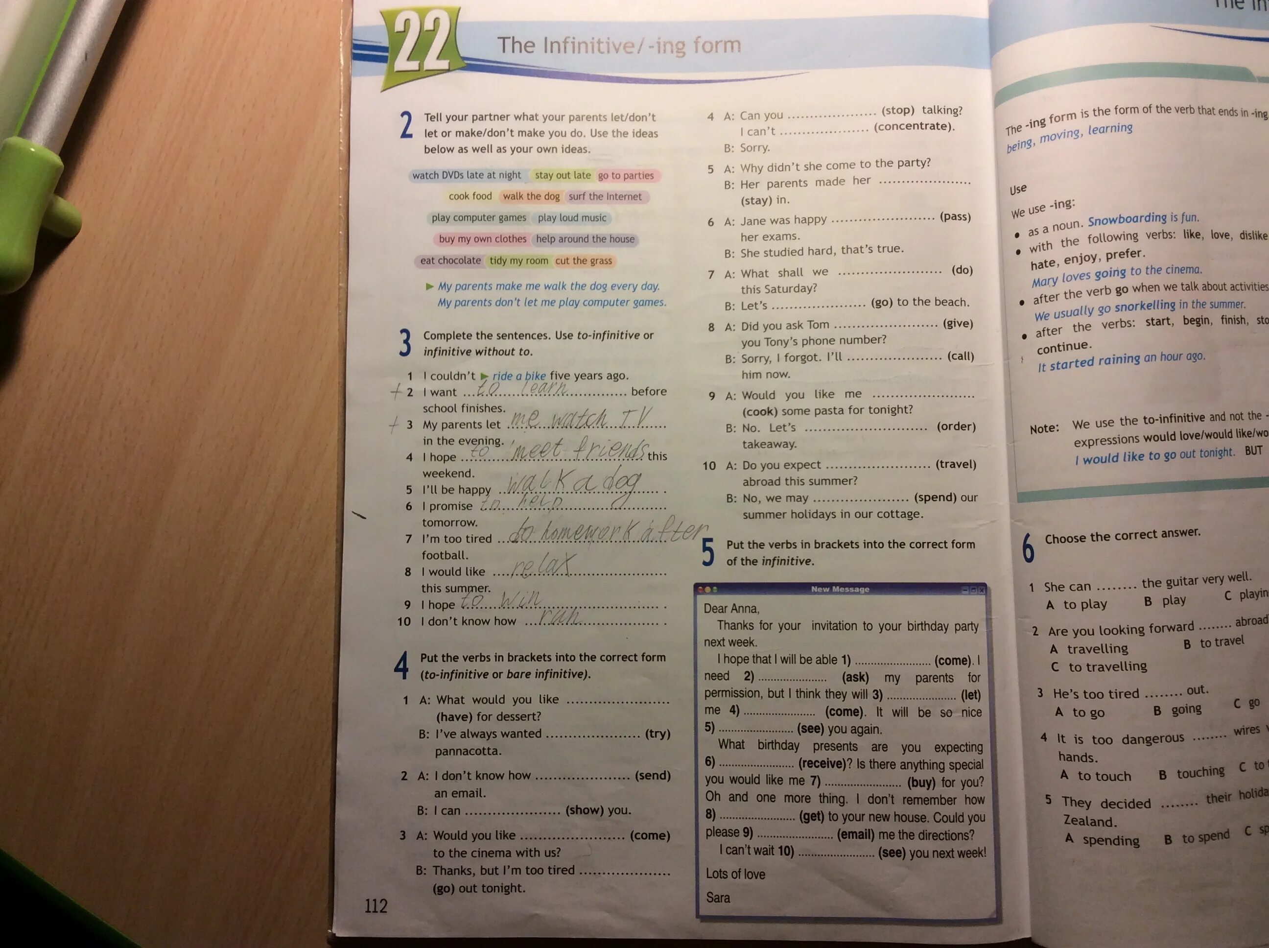 Write the ing form. Put the verbs in Brackets into the correct form of Infinitive / -ing form. Put the verbs in Brackets into the to Infinitive or ing form. Put the verbs in Brackets into the correct Infinitive form or the -ing form. Complete the sentences using the verbs in Brackets in the ing or to Infinitive form.