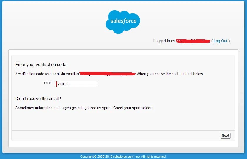 Salesforce code. OTP input. Salesforce Authenticator. Salesforce Authenticator фраза. Verification email sent please check your email