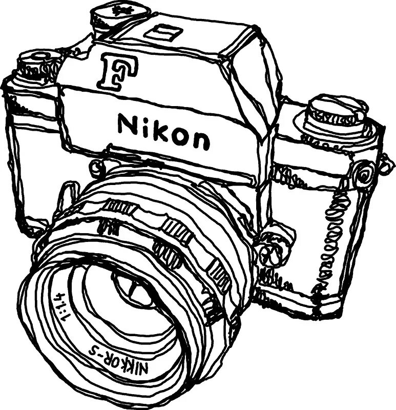 Картинка камера титана. Фотоаппарат Nikon d80 Sketch. Фотоаппарат Nikon скетчи. Фотоаппарат чб. Фотоаппарат черно белый.