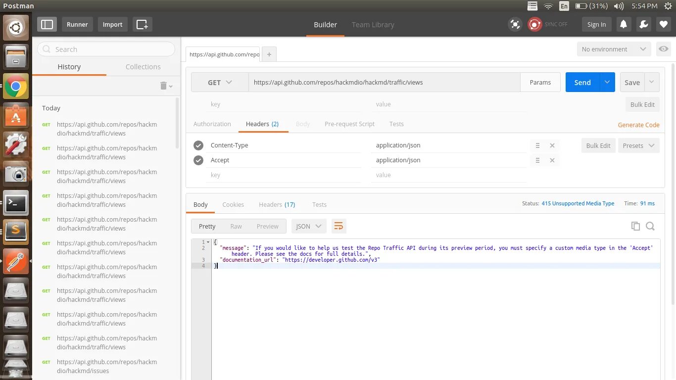 Github api user. Api github. git api. error 415. rapid api github.