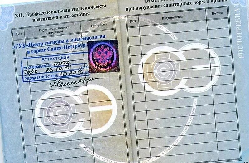 Общепит пройти для медкнижки