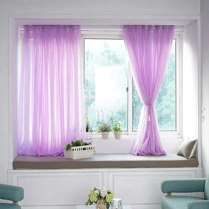 Mediterranean Style Double Side Star Prints Drapes Blue Blackout Blinds Window S