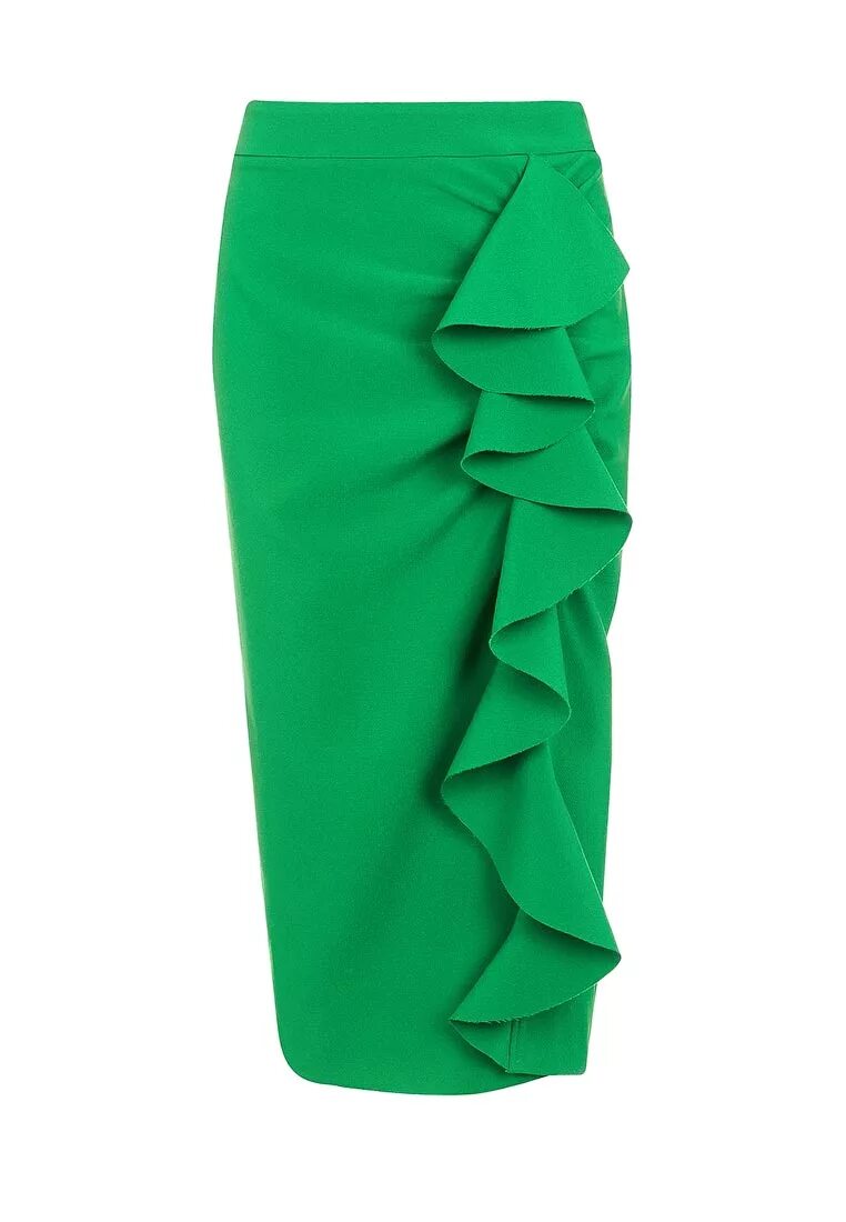 Юбка. Юбка зеленая. Юбка с воланами. Салатовая юбка.