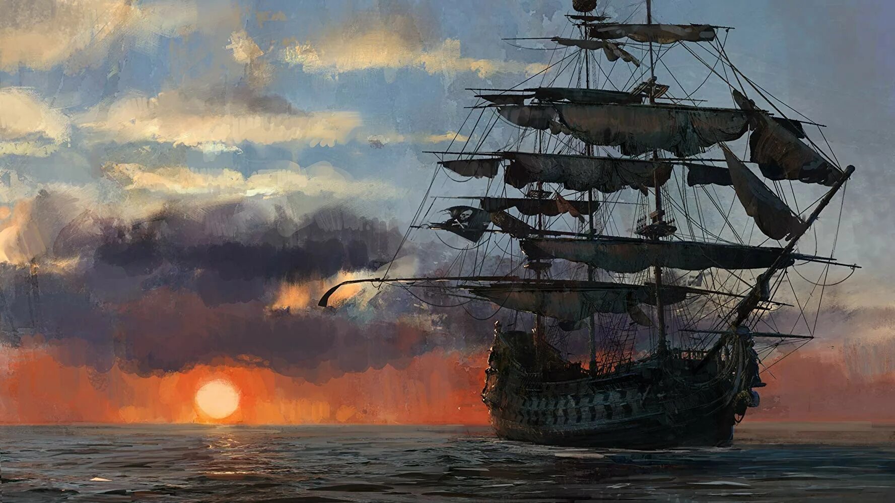 Skull and bones 2025. Картина летучий голландец айвазовского. skull and bones пиратский корабль. чёрная жемчужина корабль арт. уида whydah пиратский корабль.