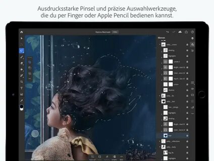 На планшет можно установить фотошоп
