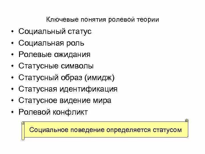 Статусно ролевые. Ролевая теория. Ролевой статус это. Ключевые понятия. Статусно-Ролевая концепция личности.