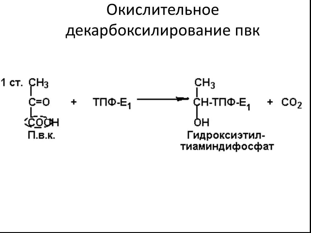 Окислительное декарбоксилирование реакции. Реакция декарбоксилирования пирувата. Схема реакции окислительного декарбоксилирования пирувата. Окислительное декарбоксилирование ПВК реакции. Окислительное декарбоксилирование ПВК.