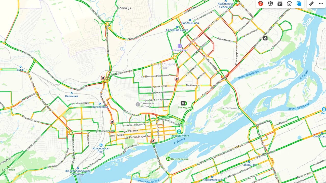 Пробки в центре Красноярска. Пробки 10 баллов. Пробки в городе Красноярске сейчас. Пробки Красноярск 11 баллов.