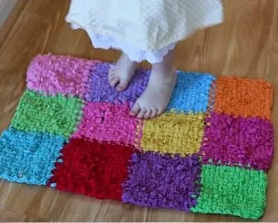 Коврик из синели