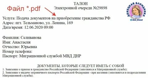 Госуслуги днр записи