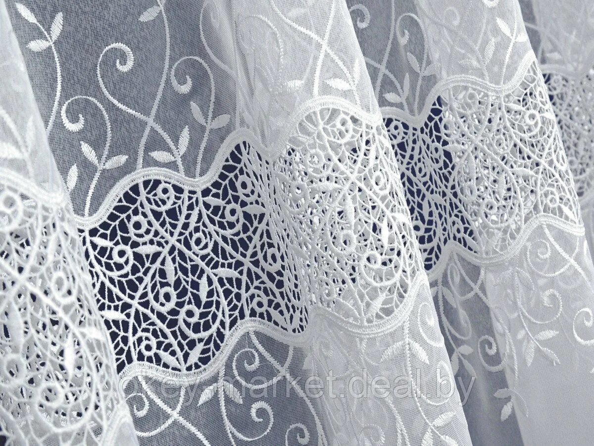 Озон интернет магазин тюль. Тюль занавеска mesh embroiddery curtain 140*260 модель gzg134-3 royal union. тюль гипюровая с вышивкой. турецкая тюль. гардинно-тюлевые и кружевные изделия.