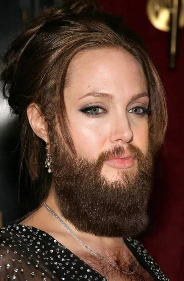 Сильно волосатая девушка. Бородатая Джоли. Женщина с бородой. Женщина с усами и бородой.