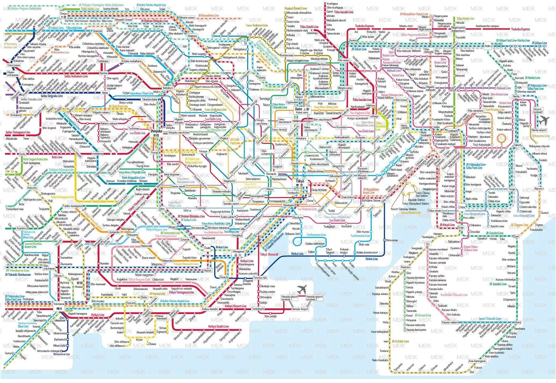 Метрополитен количество станций. Схема метро Токио. Метрополитен Токио схема. Карта японского метро Токио. Схема метро Японии Токио.