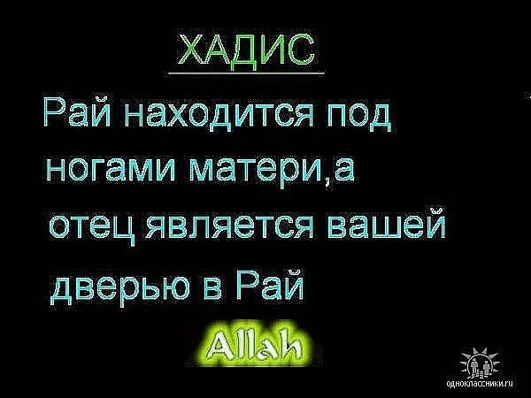 Рай находится под ногами. Рай под ногами матерей. ислам о родителях. хадис про отца. хадисы про папу.