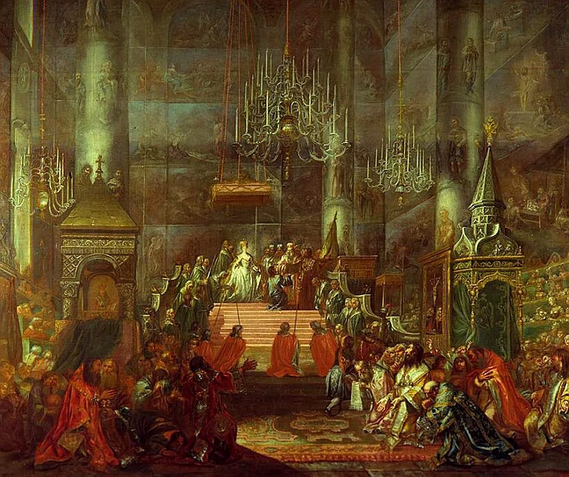 Вхождение на престол екатерины 2. Вступление на престол екатерины 2. Вхождение на престол екатерины 2. «коронование екатерины ii 22 сентября 1762. Франческо фонтебассо.