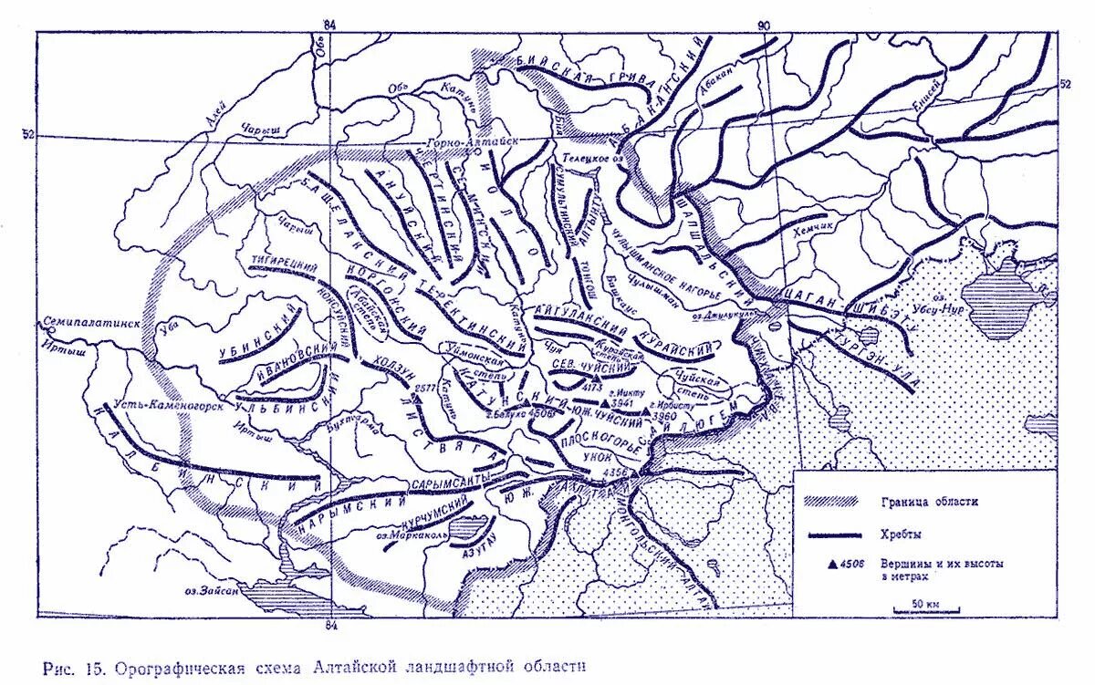 В какой стране находятся горы алтай. Схема хребтов Алтая. Хребты горного Алтая схема. Хребет Чихачева на карте Алтая. Орографическая схема Алтая.