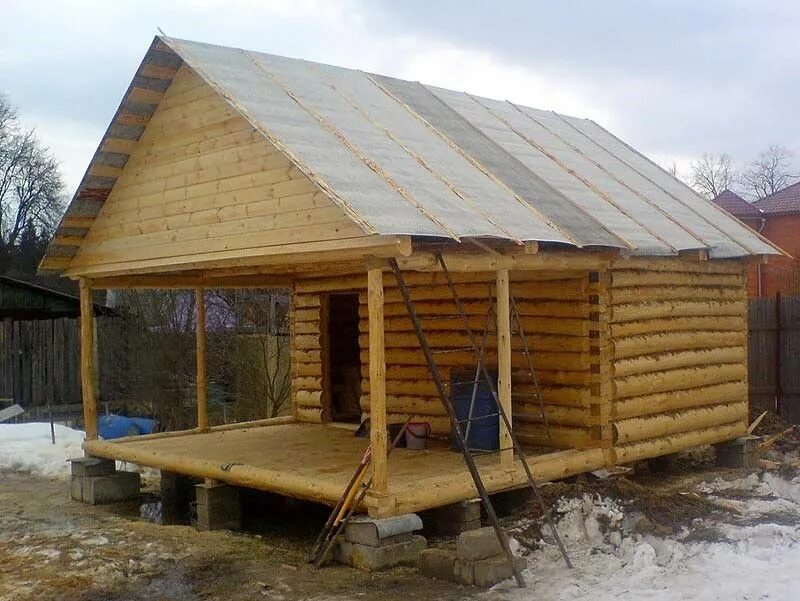 Сруб бани 3×5. Баня 3х4 оцилиндрованного бревна. 5. Баня из бревна 3х5. Баня сруб 3х4 рубленая.
