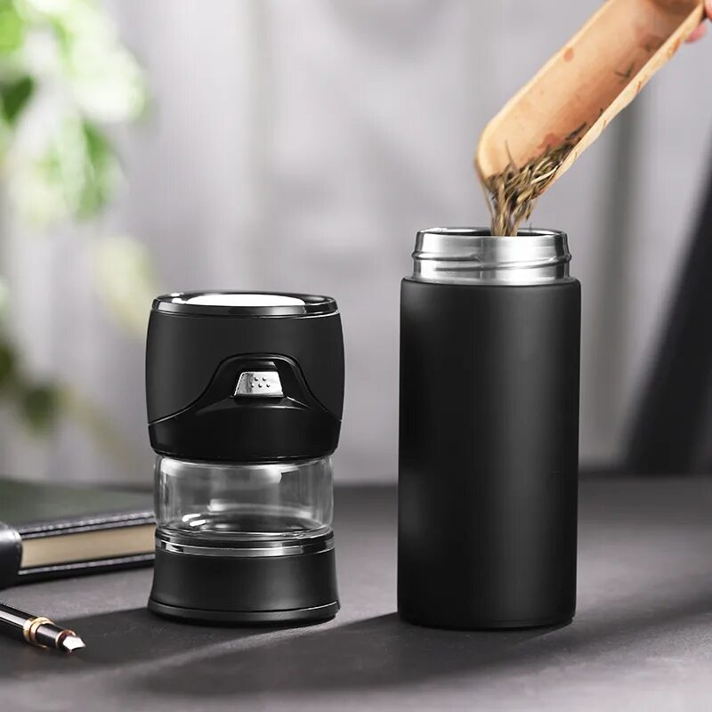 заварочный термос xiaomi pinztea tea water separation cup 300ml white. термос xiaomi pinztea mug. термокружка для кофе. термокружка для заварки. чашка термос.