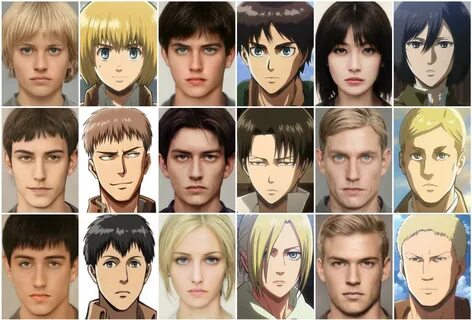 Attack on Titan cast in real life rendition Attack on Titan / Shingek...