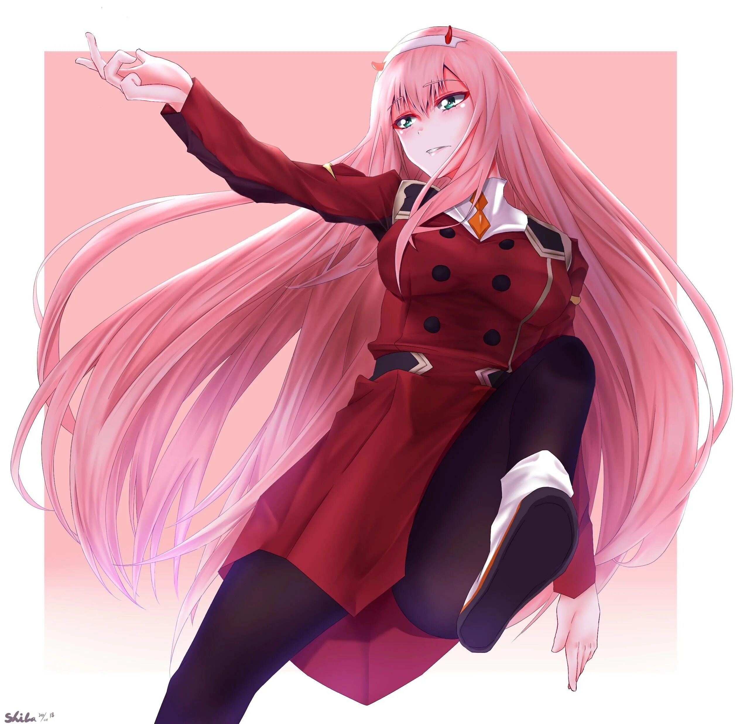 Zero two Франкс. Персонажи с розовыми волосами.