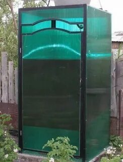 Душевая из поликарбоната своими руками