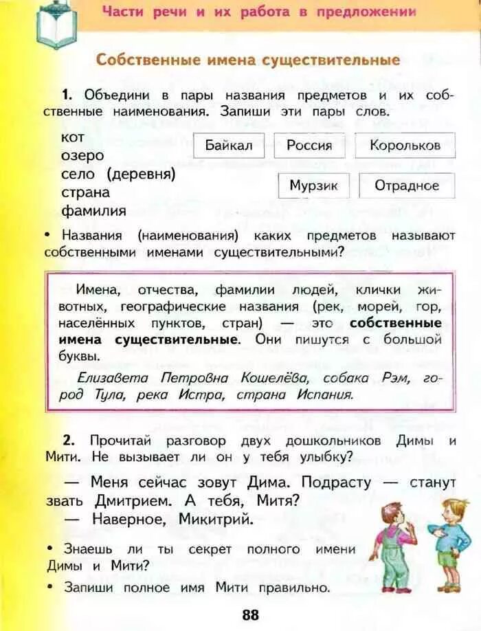 Сделать русский 2 класс. Урок русского языка 2 класс Желтовская. Русский части речи 2 класс Желтовская. Морфологический разбор Желтовская и Калинина.