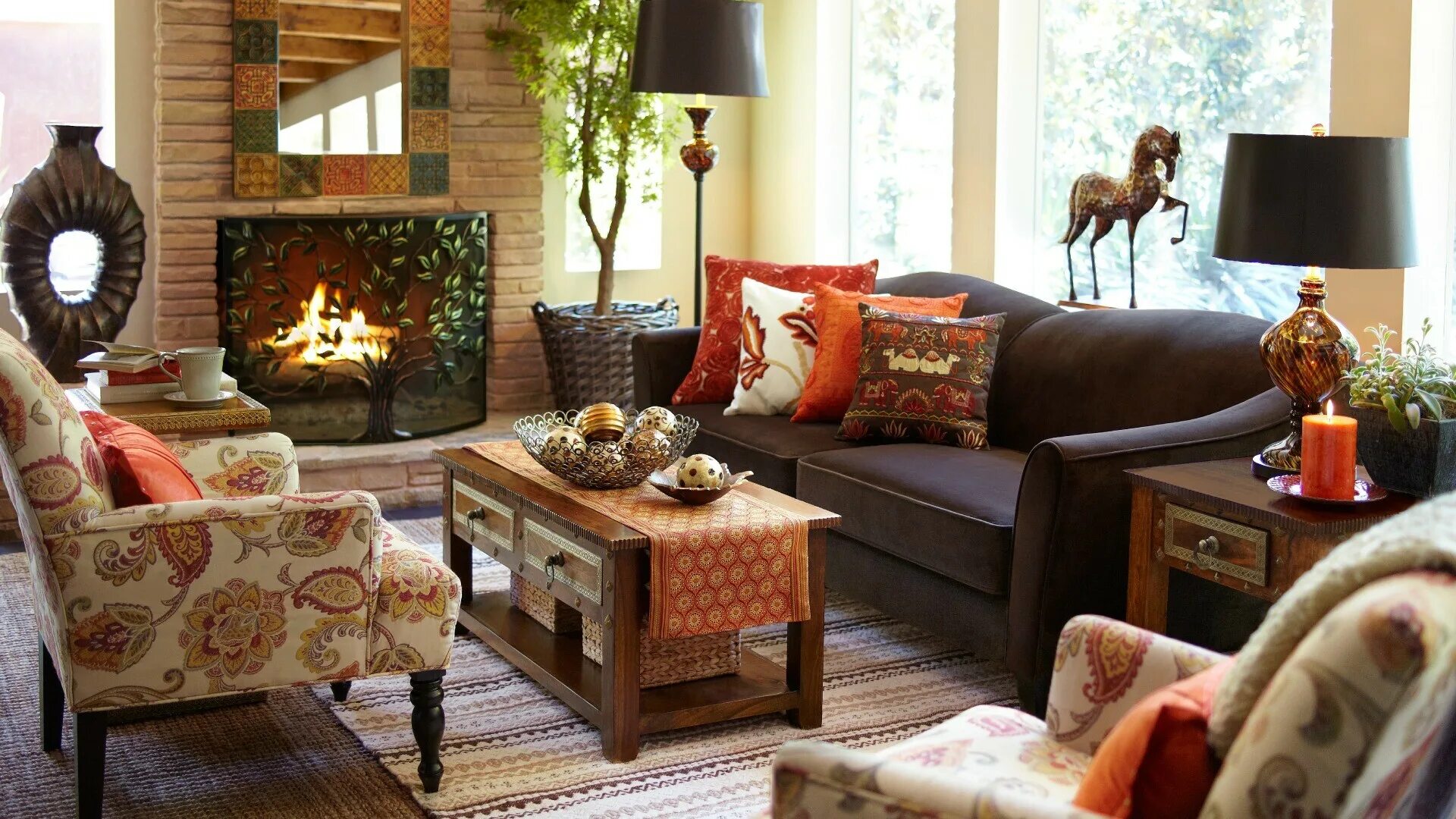 Вечер на веранде. Летний декор квартиры. Уютный интерьер гостиной. Уютный интерьер. Осенний интерьер.