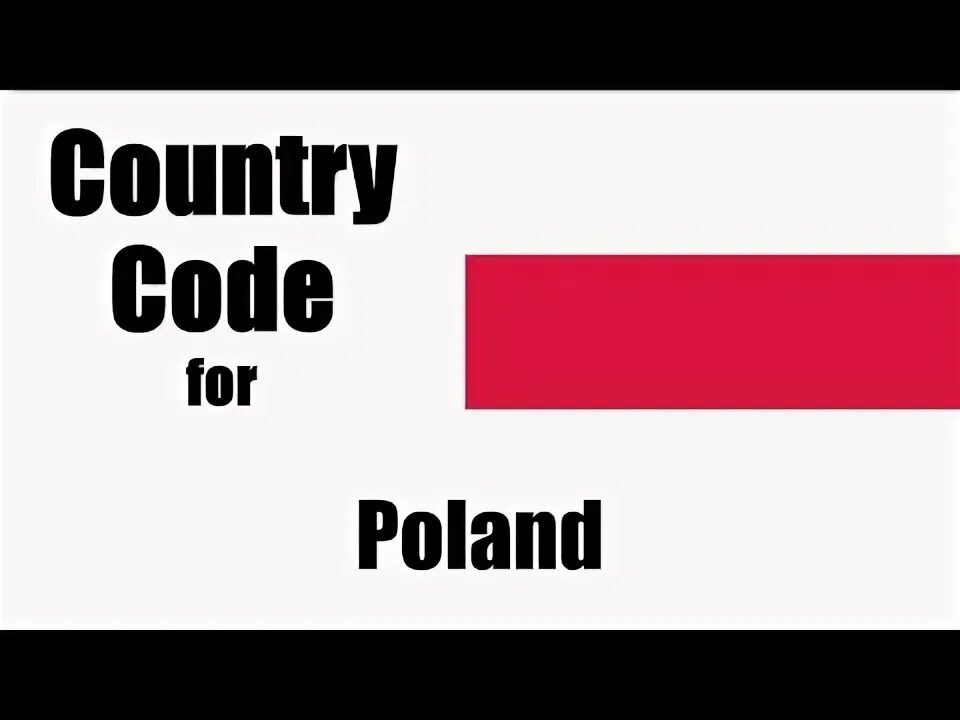 Poland code. Poland code